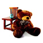 Brown 3.5 Feet Bow Teddy Bear